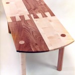 Dining Table in Sycamore and Elm
