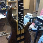 Bass Guitar in Walnut, Ash & Rosewood 3