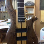 Bass Guitar in Walnut, Ash & Rosewood 2