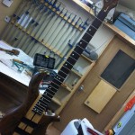 Bass Guitar in Walnut, Ash & Rosewood 1