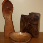 Walnut & Cherry Clocks plus Oak Bowl