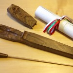 WRU Presentation Baton & Case in Walnut
